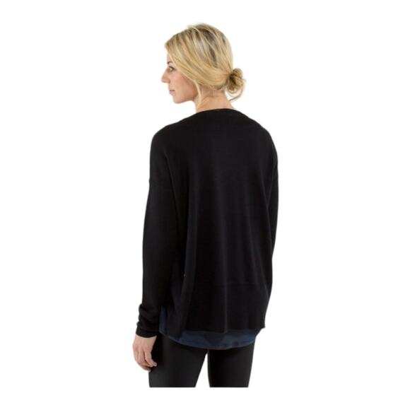 Lululemon Pure Balance Reversable Sweater Black/Soot Light 4 - Picture 13 of 13